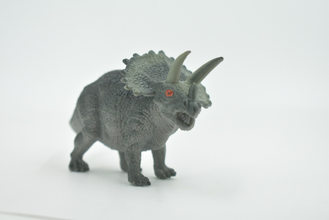 Triceratops, Ceratopsian, Dinosaur, Cretaceous, High Quality, Hand Painted, Rubber, Realistic, Figure, Model, Replica, Toy, Kids, Educational, Gift,      6"     RI20 B166 