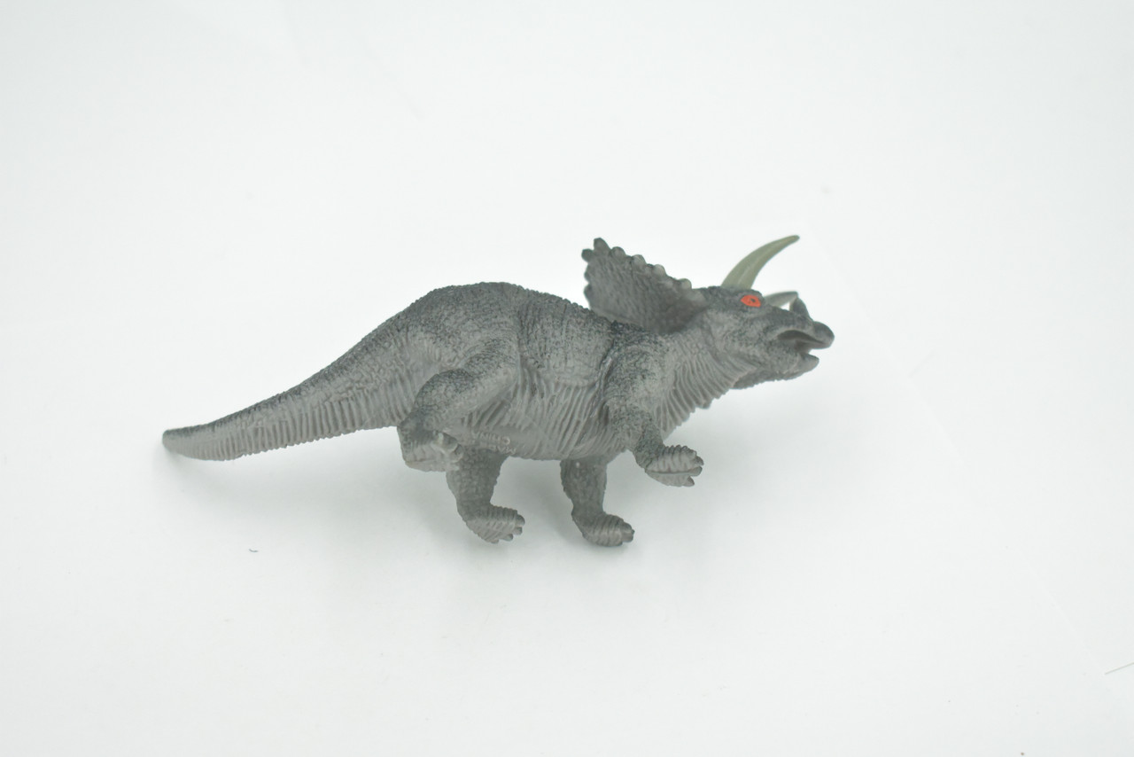 Triceratops, Ceratopsian, Dinosaur, Cretaceous, High Quality, Hand Painted, Rubber, Realistic, Figure, Model, Replica, Toy, Kids, Educational, Gift,      6"     RI20 B166 
