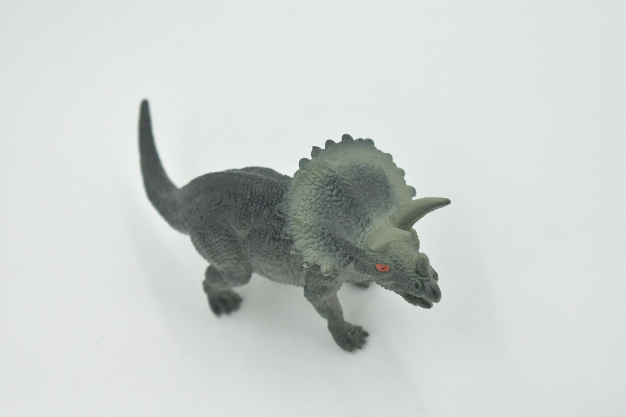 Triceratops, Ceratopsian, Dinosaur, Cretaceous, High Quality, Hand Painted, Rubber, Realistic, Figure, Model, Replica, Toy, Kids, Educational, Gift,      6"     RI20 B166 