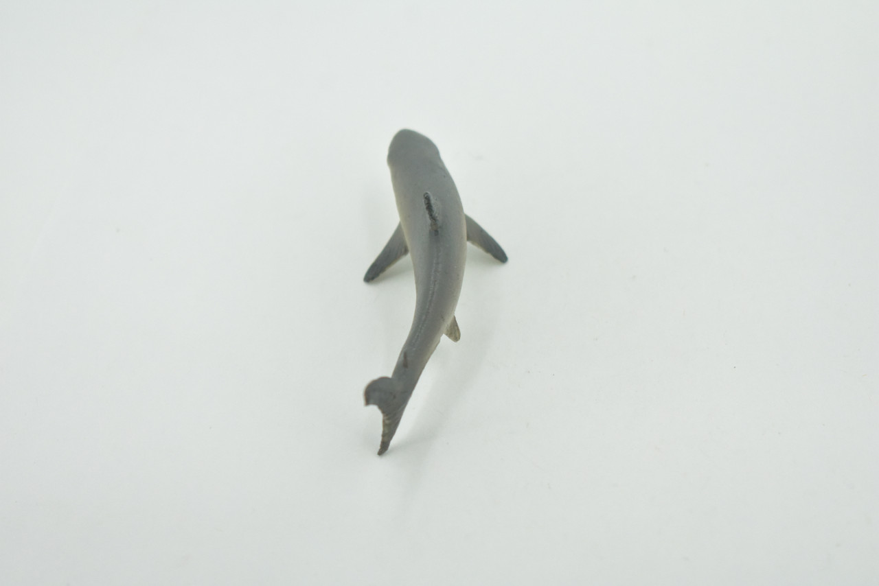 Shark, Bull Shark, High Quality, Rubber Fish, Hand Painted, Realistic, Toy Figure, Model, Replica, Kids, Educational, Gift,      3"     IM02 B228