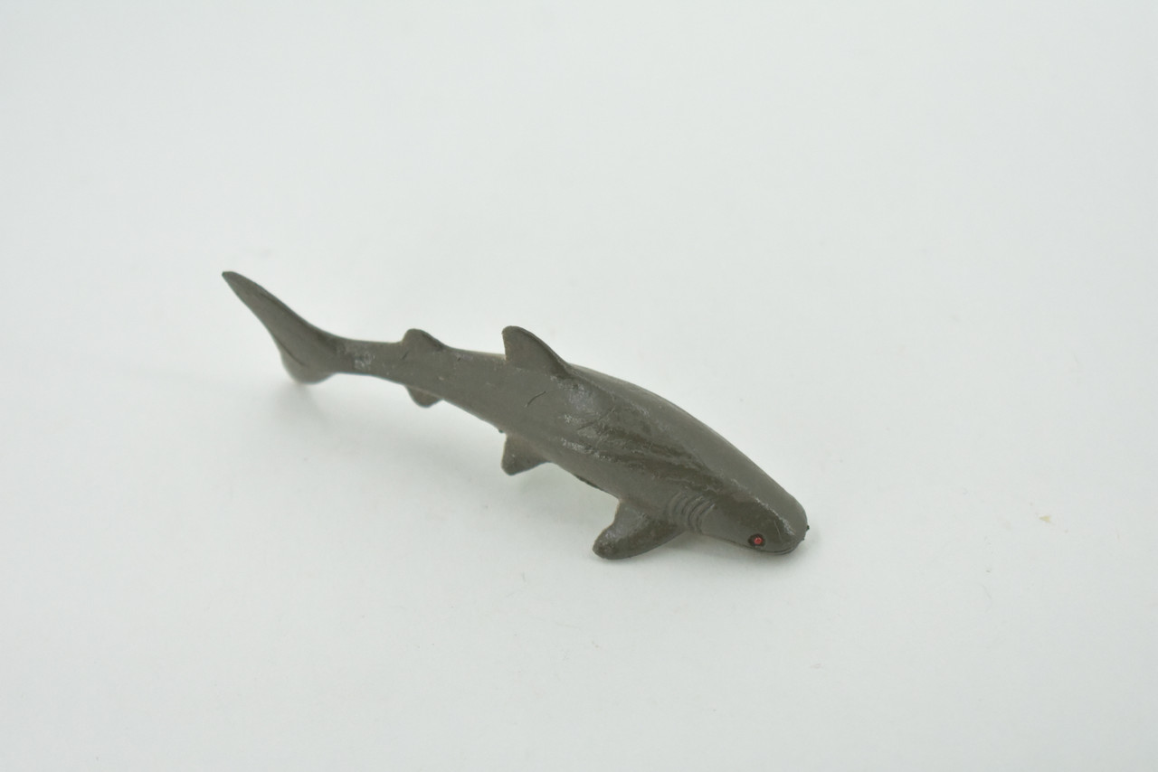 Shark, Nurse Shark, High Quality, Rubber Fish, Hand Painted, Realistic, Toy Figure, Model, Replica, Kids, Educational, Gift,      3"     IM05 B228 