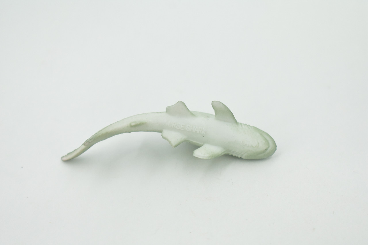 Shark, Grey Nurse Shark, Gray, High Quality, Rubber Fish, Hand Painted, Realistic, Toy Figure, Model, Replica, Kids, Educational, Gift,      3"     IM06 B228 