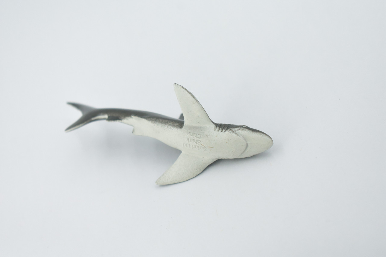 Galapagos Islands Shark, Black, Educational, Hand Painted, Realistic Plastic Shark, Lifelike, Diorama, Model, Toy, Kids, Gift,  3 1/2 Inches.  F1529 B150