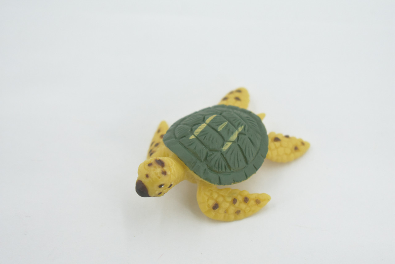 Sea Turtle, 3 Piece Set, 3 Sizes, Design, Realistic, Figure, Reptile, Educational, Lifelike, Model, Figurine, Replica, Toy, Kids, Gift,      3"     F3914 B618