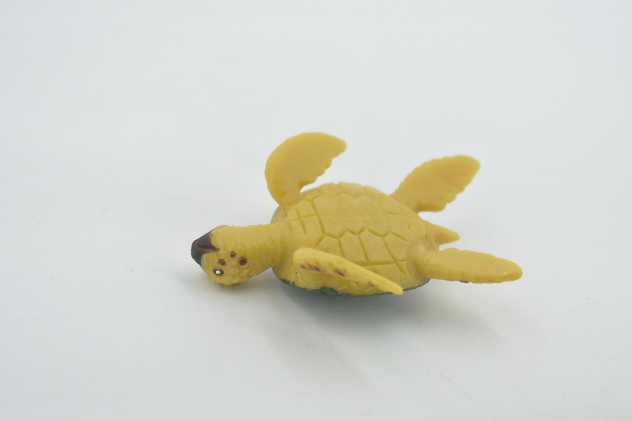 Sea Turtle, 3 Piece Set, 3 Sizes, Design, Realistic, Figure, Reptile, Educational, Lifelike, Model, Figurine, Replica, Toy, Kids, Gift,      3"     F3914 B618