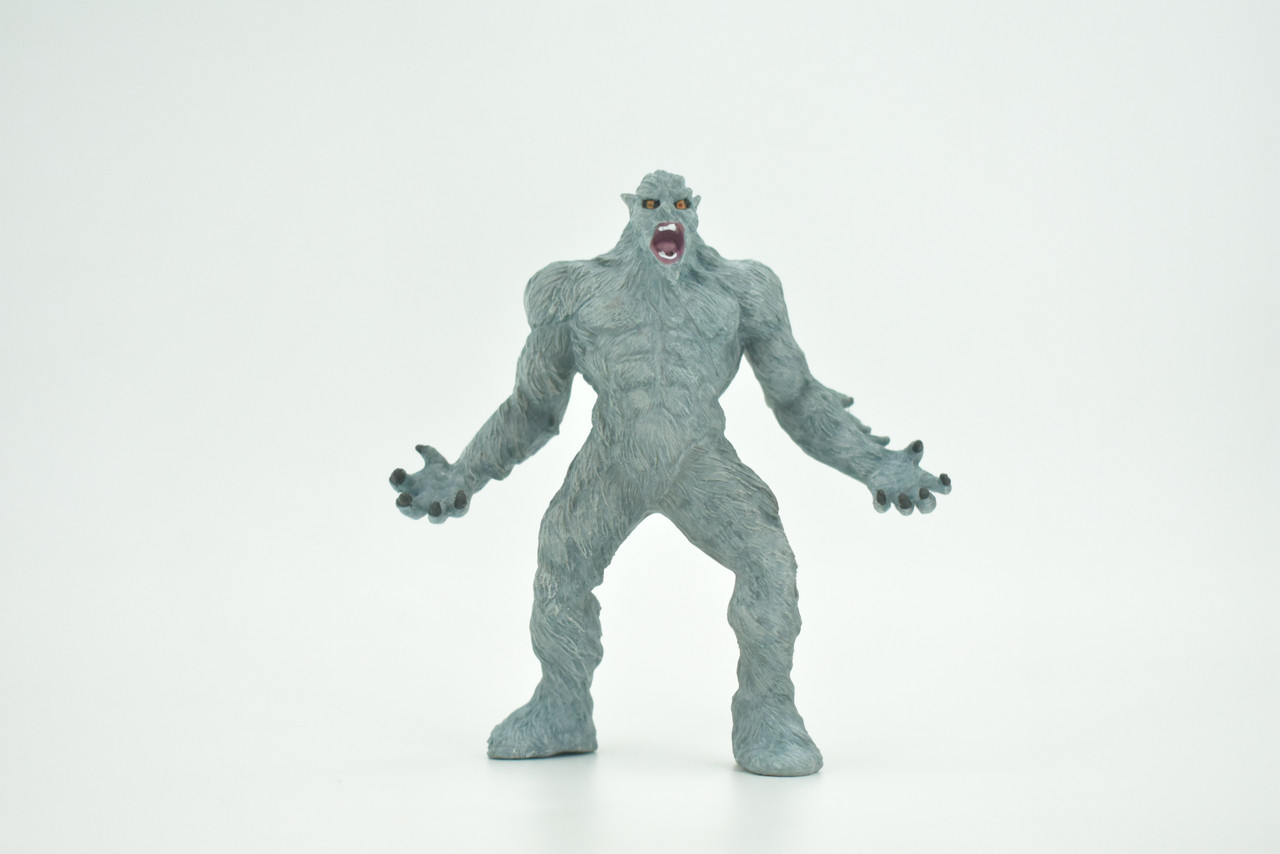 Abominable Snowman, Yeti, Himalayan Mountain Ape, High Quality, Hand Painted, Rubber, Realistic, Figure, Model, Replica, Toy, Kids, Educational, Gift,  4 1/2"  CH728 BB177