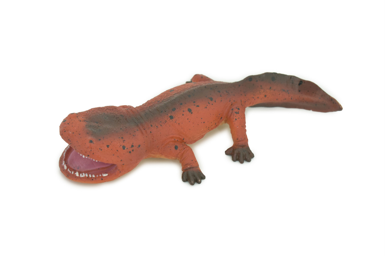Koolasuchus Cleelandi, Red, Prehistoric Amphibian, Museum Quality, Hand Painted, Realistic, Rubber, Animal, Figure, Model, Toy, Kids, Educational, Gift  8"  CH729 BB177