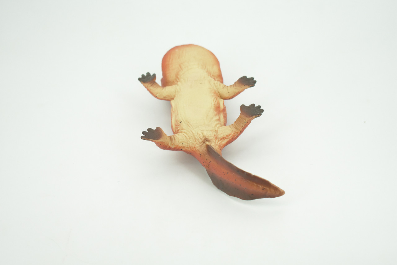 Koolasuchus Cleelandi, Red, Prehistoric Amphibian, Museum Quality, Hand Painted, Realistic, Rubber, Animal, Figure, Model, Toy, Kids, Educational, Gift  8"  CH729 BB177