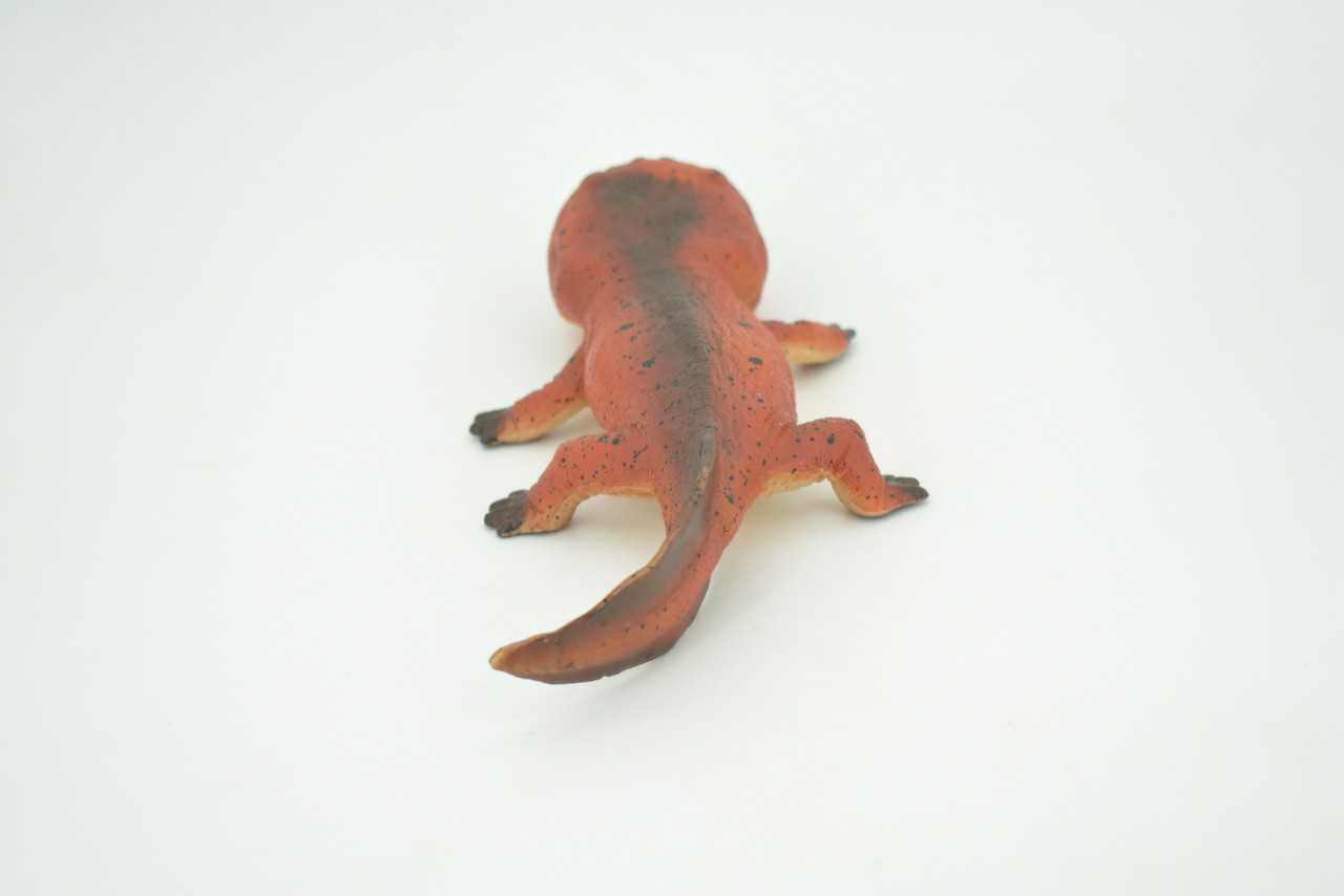 Koolasuchus Cleelandi, Red, Prehistoric Amphibian, Museum Quality, Hand Painted, Realistic, Rubber, Animal, Figure, Model, Toy, Kids, Educational, Gift  8"  CH729 BB177