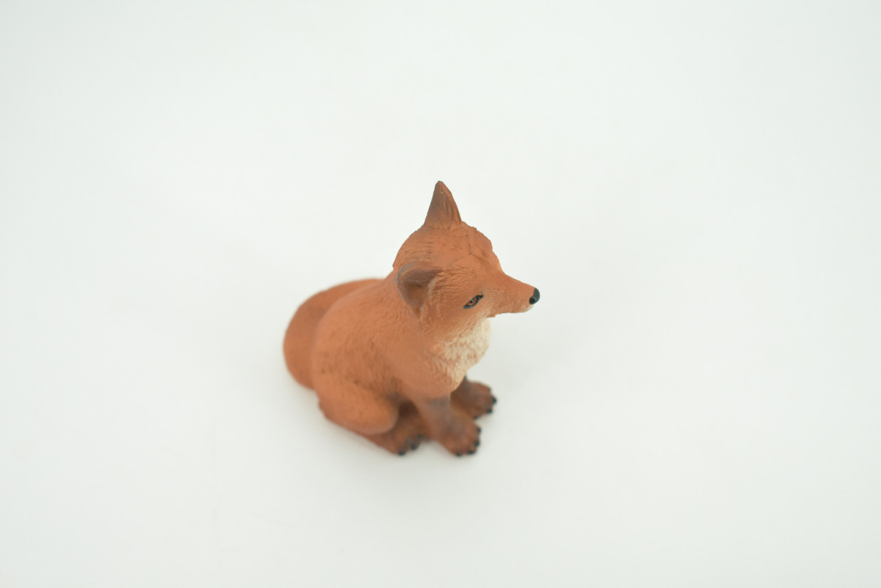 Fox, Red Fox, Vulpes, High Quality, Hand Painted, Rubber, Realistic, Figure, Model, Replica, Toy, Kids, Educational, Gift,     4"    CH280 BB177