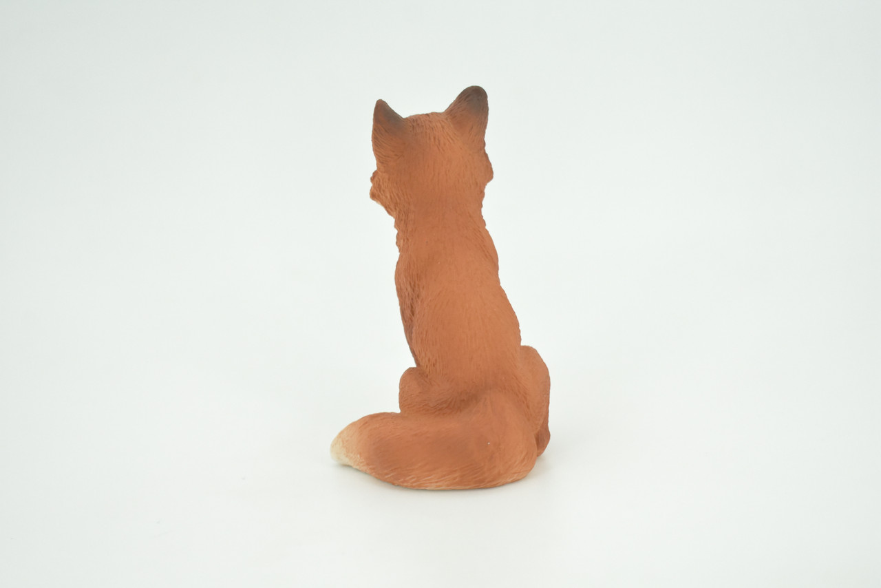 Fox, Red Fox, Vulpes, High Quality, Hand Painted, Rubber, Realistic, Figure, Model, Replica, Toy, Kids, Educational, Gift,     4"    CH280 BB177