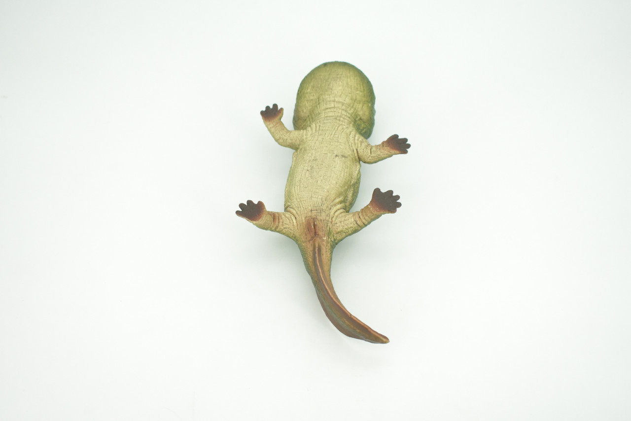 Koolasuchus Cleelandi, Green, Prehistoric Amphibian, Museum Quality, Hand Painted, Realistic, Rubber, Animal, Figure, Model, Toy, Kids, Educational, Gift  8"  CH282 BB178