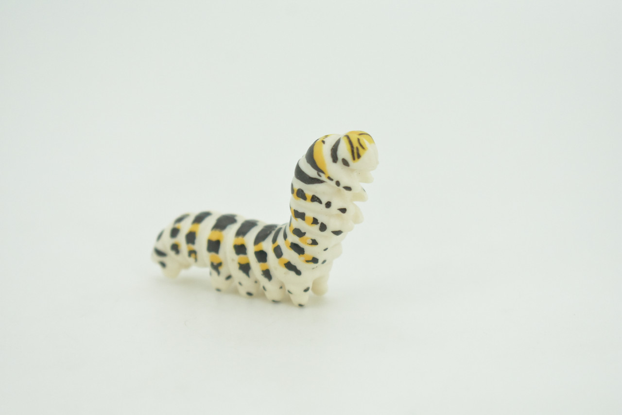 Caterpillar, larva of a butterfly or moth, High Quality, Hand Painted, Hard Rubber, Insect, Realistic, Figure, Model, Replica, Toy, Kids, Educational, Gift,   2"   CH291 BB179
