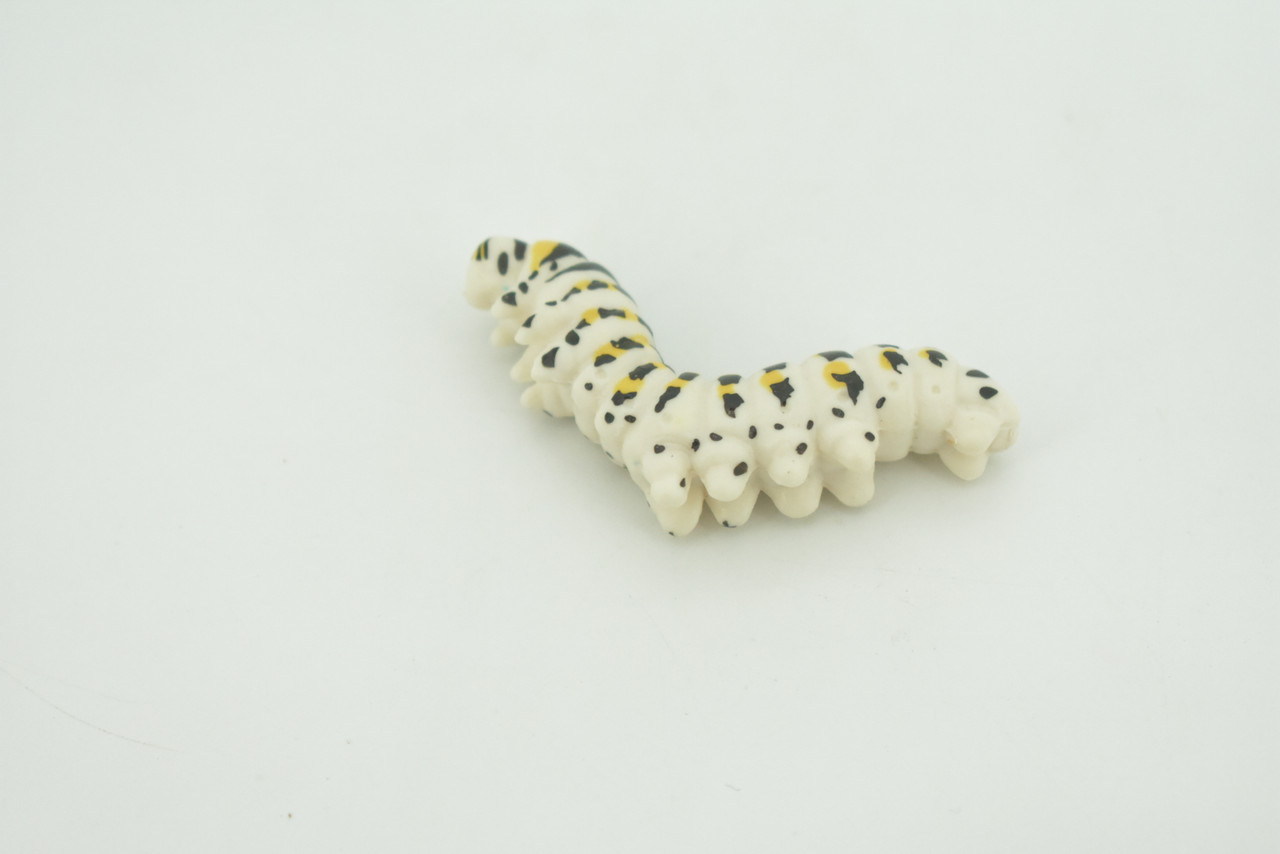Caterpillar, larva of a butterfly or moth, High Quality, Hand Painted, Hard Rubber, Insect, Realistic, Figure, Model, Replica, Toy, Kids, Educational, Gift,   2"   CH291 BB179