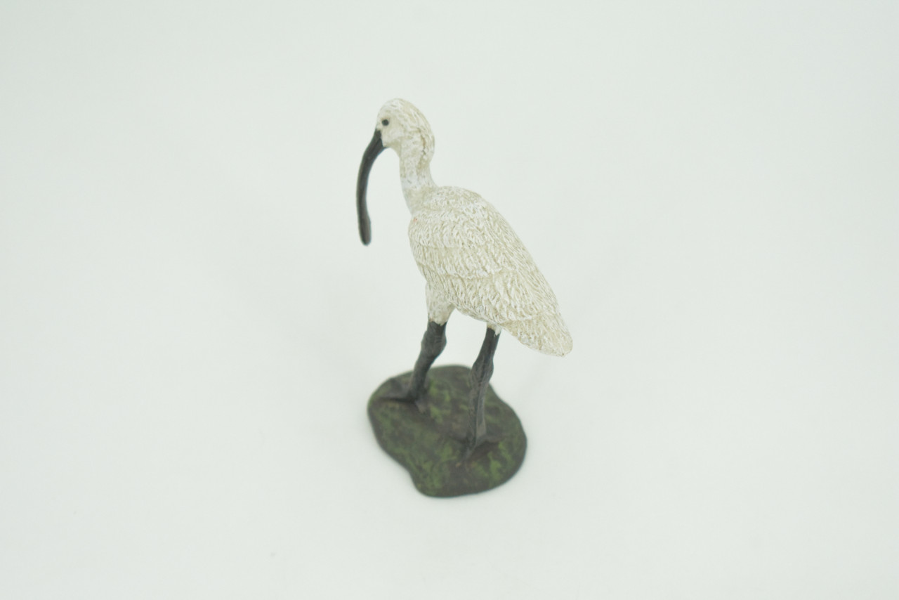 Bird, Spoonbill, White, Very Realistic, Museum Quality, Hand Painted, Hard Rubber, Realistic, Model, Replica, Kids, Educational, Gift,     3"    CH292 BB179
