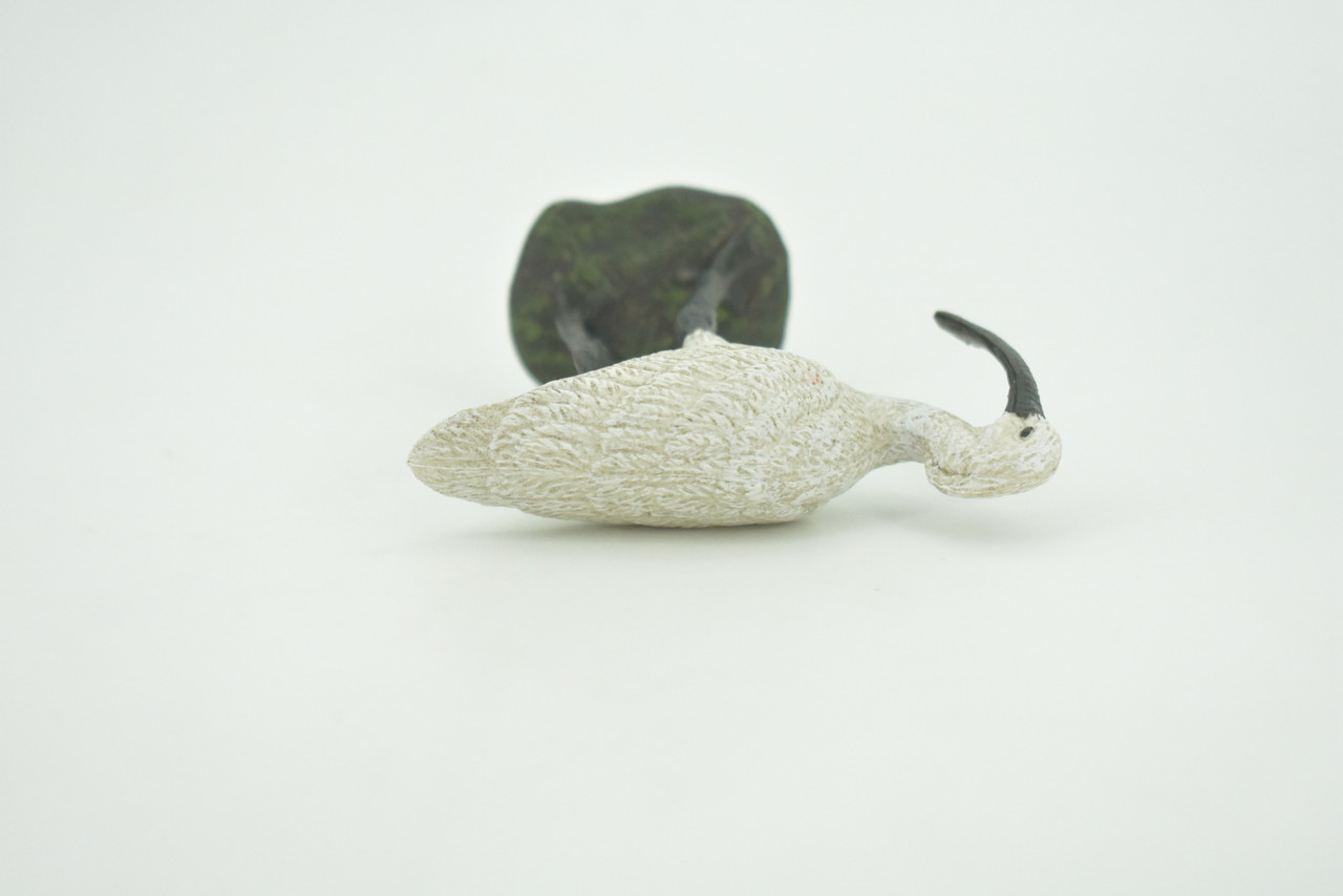 Bird, Spoonbill, White, Very Realistic, Museum Quality, Hand Painted, Hard Rubber, Realistic, Model, Replica, Kids, Educational, Gift,     3"    CH292 BB179