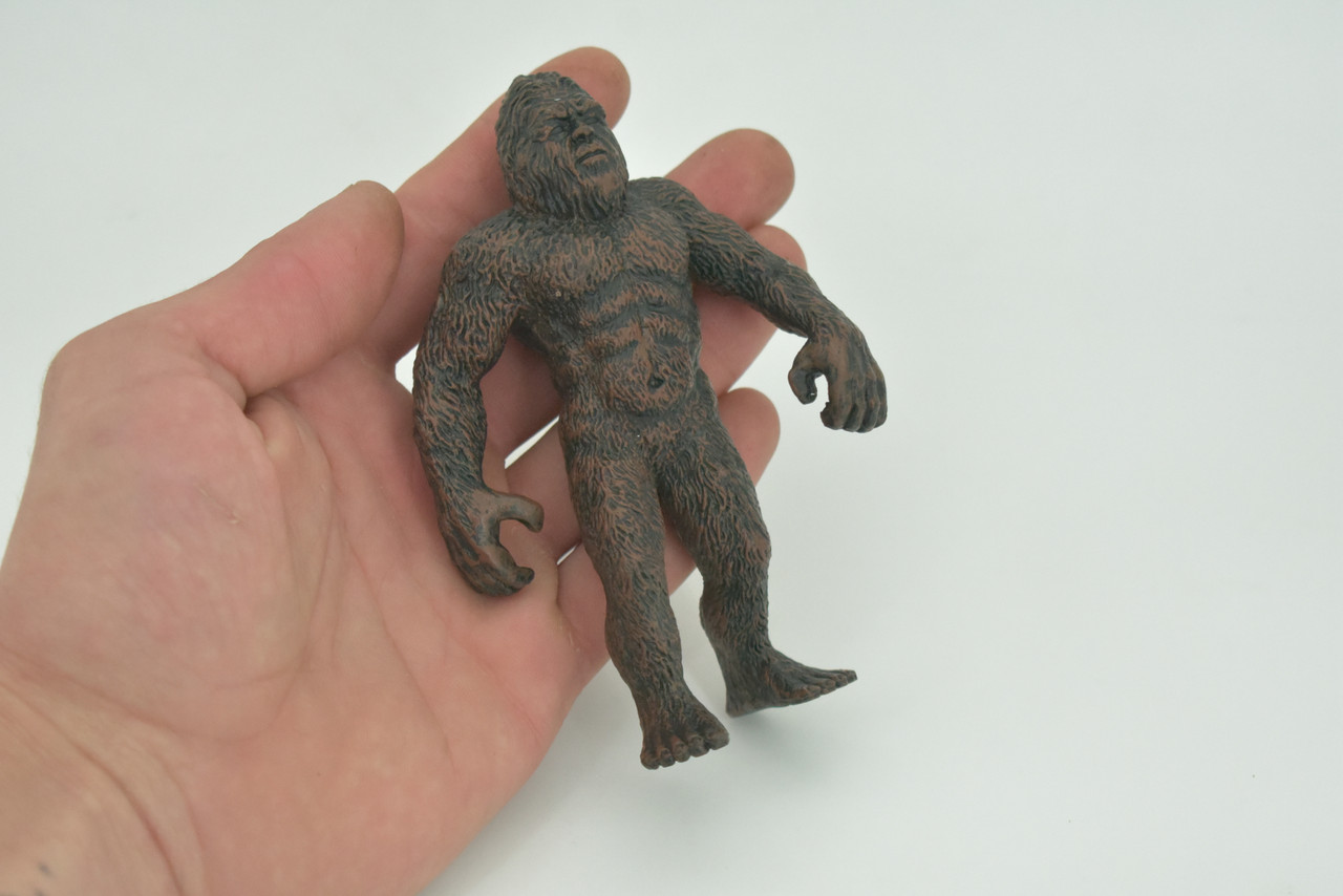 Bigfoot, Sasquatch, Wild Man, Yeti, Statue, Cryptid, Very Realistic Rubber Figure, Model, Educational, Animal, Hand Painted, Kids, Educational, Gift,      5"      CH297 BB180