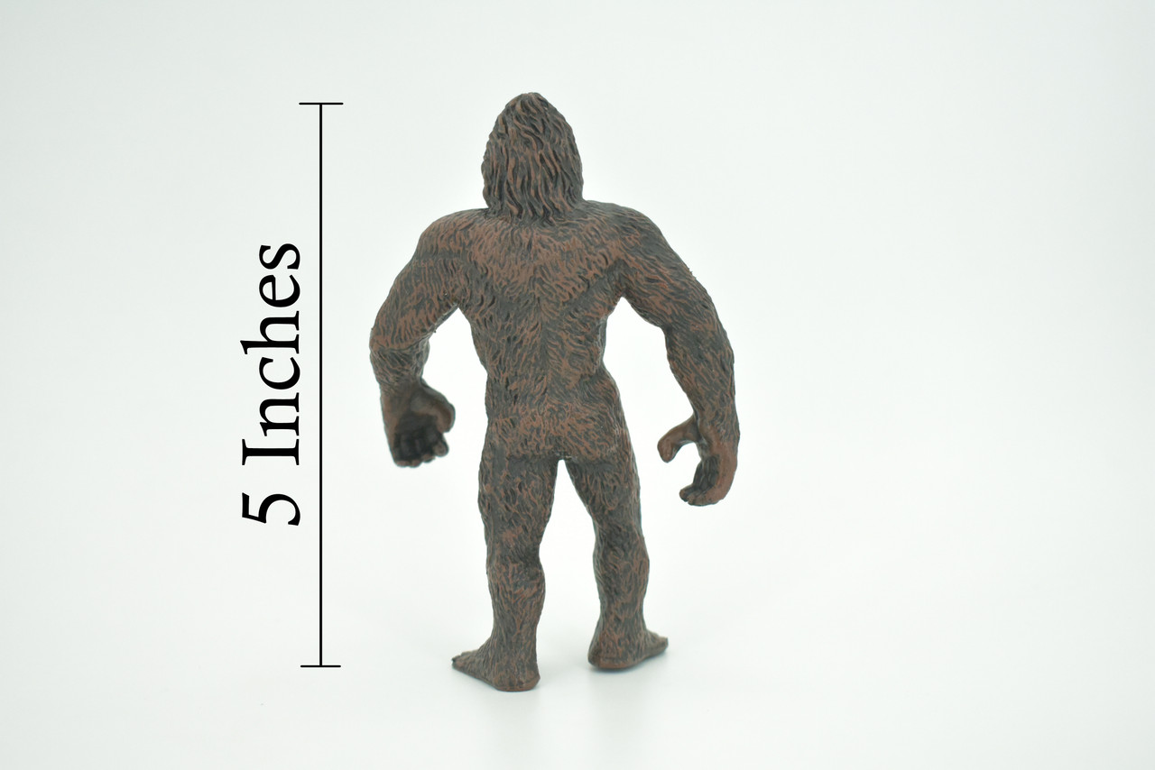 Bigfoot, Sasquatch, Wild Man, Yeti, Statue, Cryptid, Very Realistic Rubber Figure, Model, Educational, Animal, Hand Painted, Kids, Educational, Gift,      5"      CH297 BB180