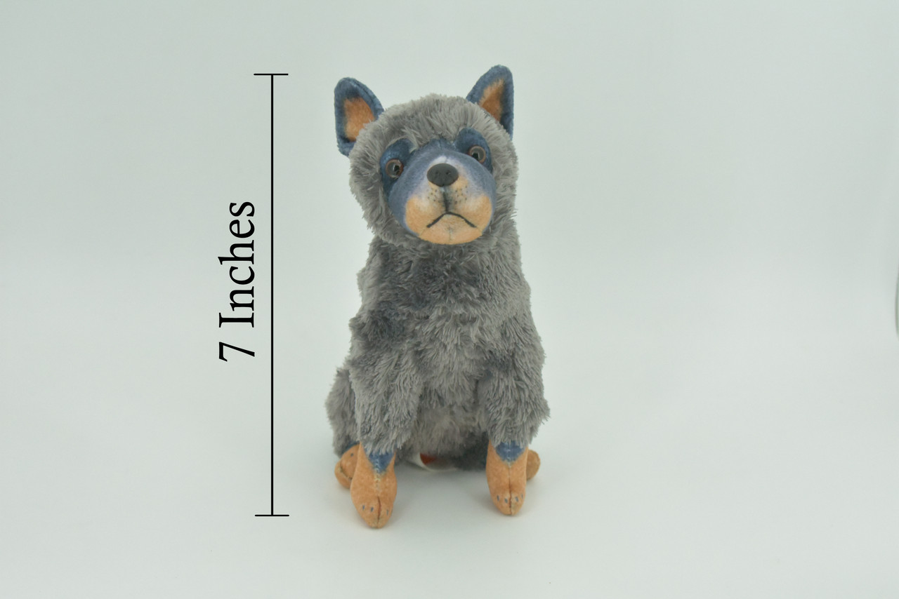 Australian Cattle Dog, Queensland Heeler, Canine, Dog Breed, Very Nice Plush, Stuffed Animal, Educational, Toy, Kids, Realistic Figure, Educational, Gift,   7"     WR17 BB227 