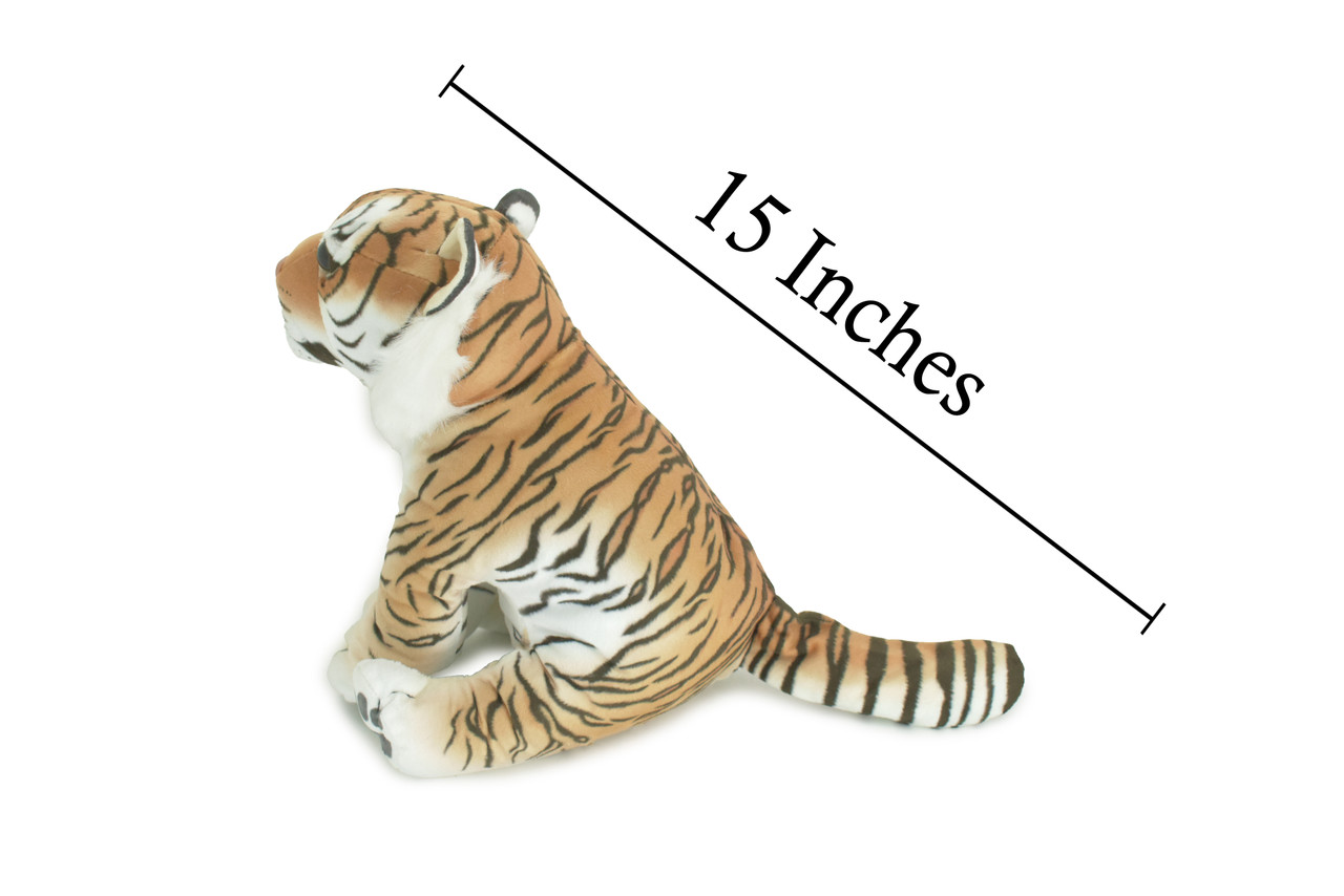 Tiger, Panthera tigris, Bengal, Asia, Very Nice Plush, Stuffed Animal, Educational, Toy, Kids, Realistic Figure, Educational, Gift,        15"       WR21 BB26