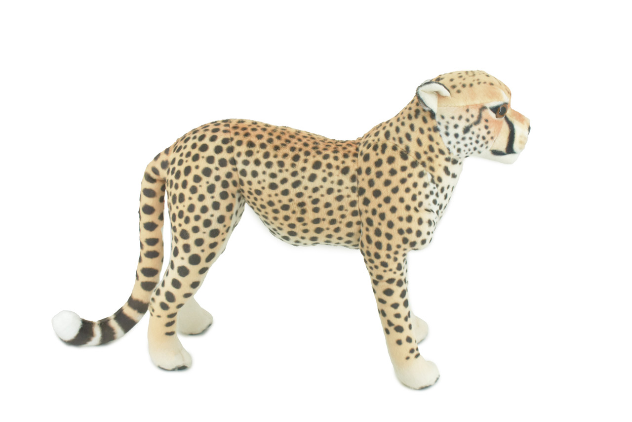 Cheetah, Big Male, Cat, Africa, Very Realistic, Big Cats, Very Nice Plush, Stuffed Animal, Educational, Toy, Kids, Realistic Figure, Educational, Gift,       22"        WR23 BB45