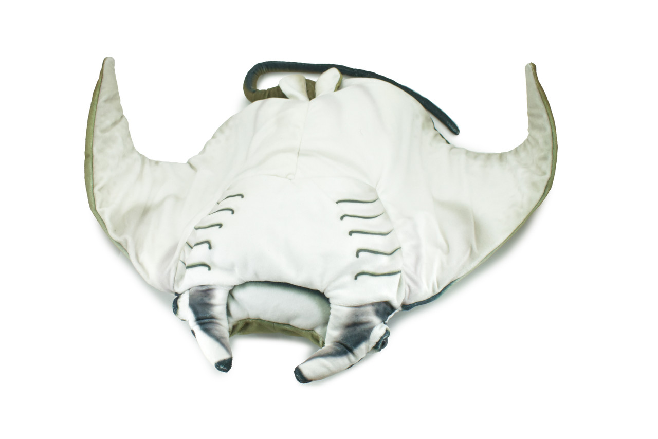 Manta Ray, Devil Fish, Ocean, Marine, Very Nice Plush, Stuffed Animal, Educational, Toy, Kids, Realistic Figure, Educational, Gift,       22"        WR24 BB45