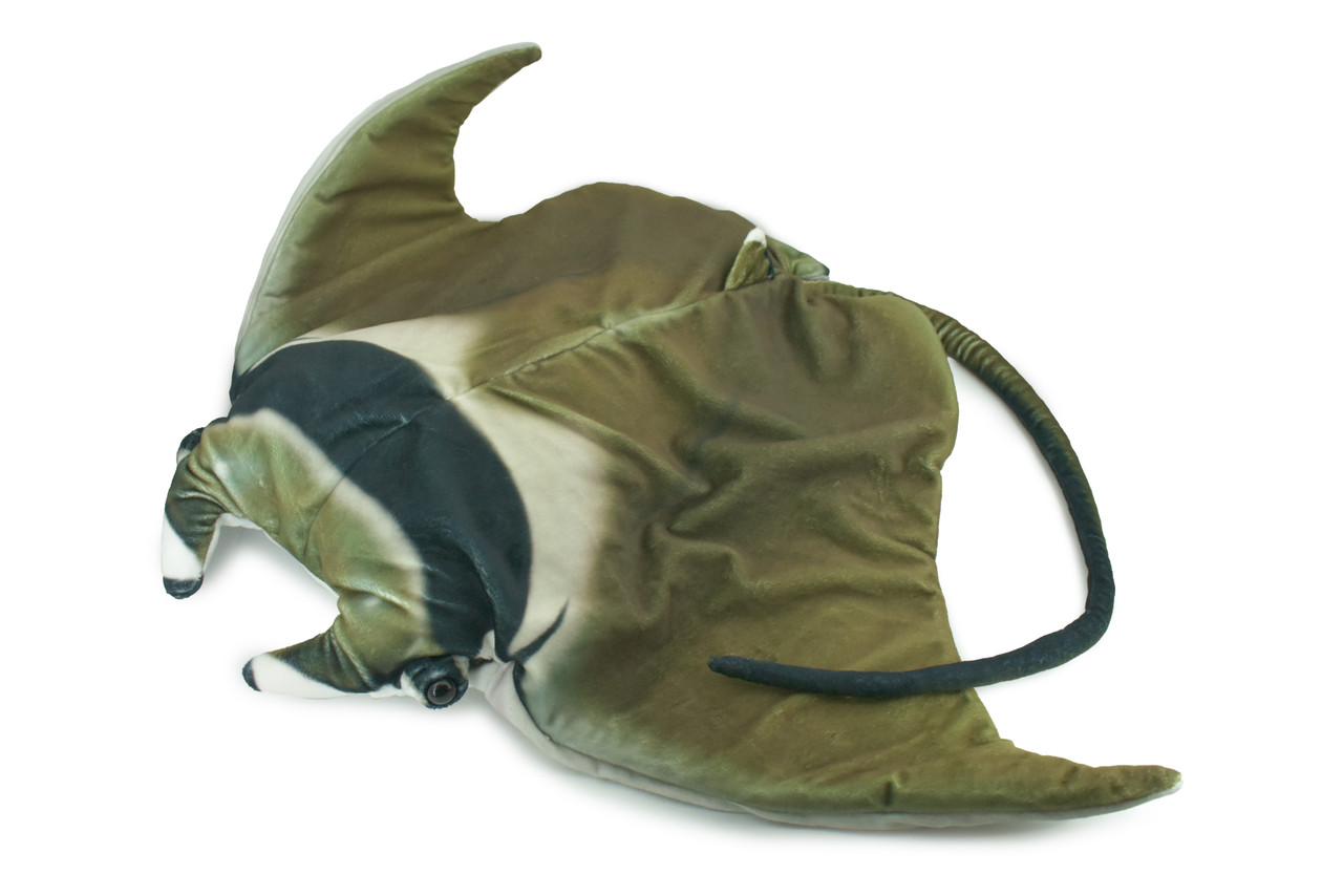 Manta Ray, Devil Fish, Ocean, Marine, Very Nice Plush, Stuffed Animal, Educational, Toy, Kids, Realistic Figure, Educational, Gift,       22"        WR24 BB45