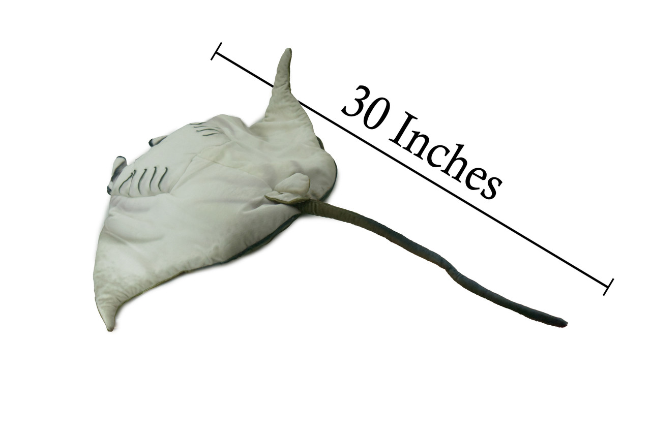 Manta Ray, Devil Fish, Ocean, Marine, Very Nice Plush, Stuffed Animal, Educational, Toy, Kids, Realistic Figure, Educational, Gift,       22"        WR24 BB45