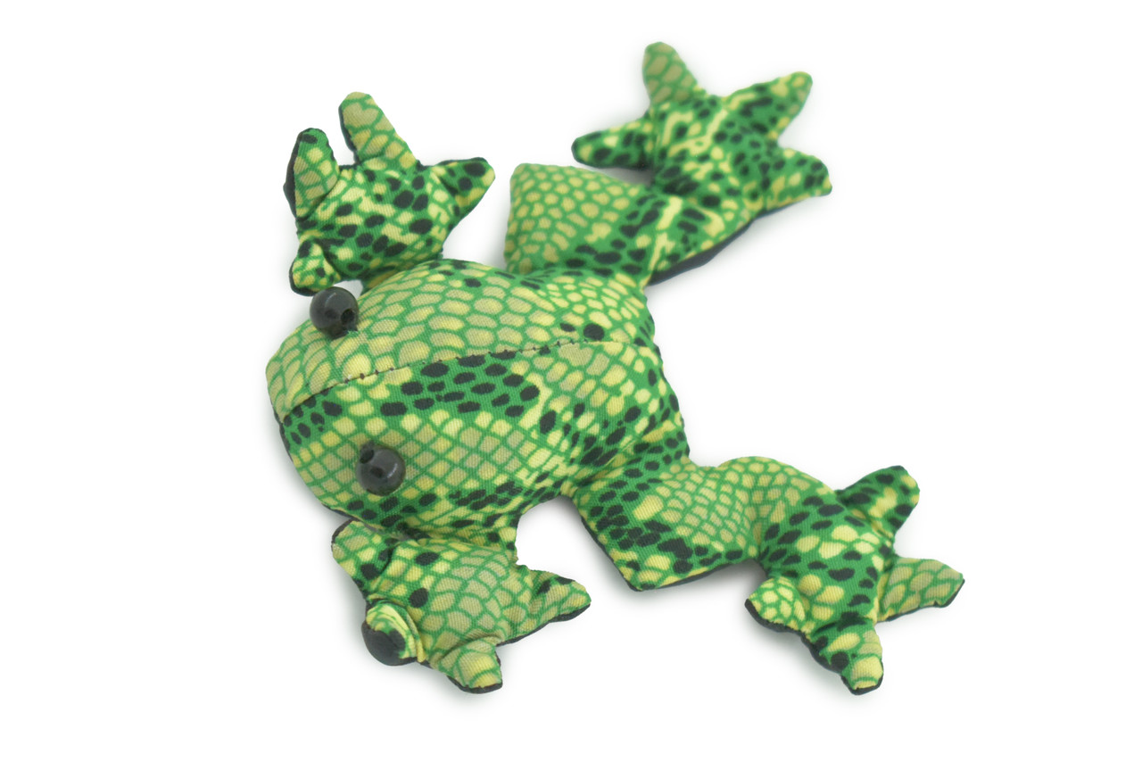 Frog, Amphibians, Green, Hand Made In Thailand, Sand Creatures, Paper Weight, Bean Bag, Cornhole, Game, Toy, Kids, Educational,  2  Inches. 