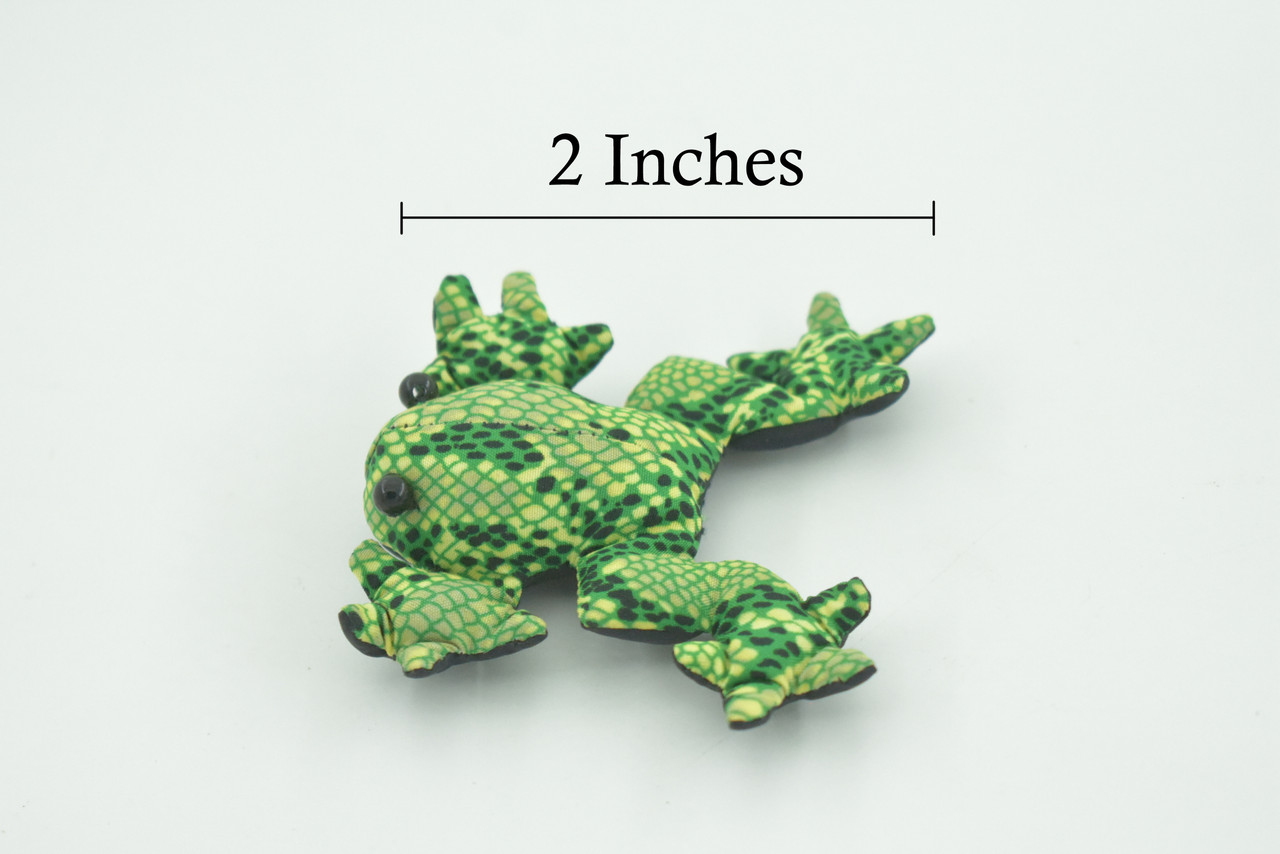 Frog, Amphibians, Green, Hand Made In Thailand, Sand Creatures, Paper Weight, Bean Bag, Cornhole, Game, Toy, Kids, Educational,  2  Inches. 