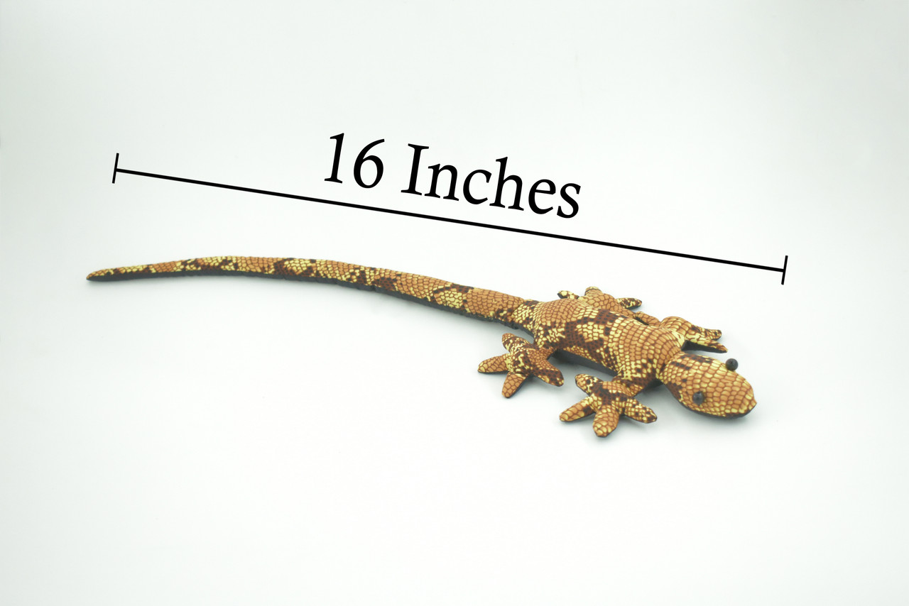 Lizard, Reptiles, Brown, Hand Made In Thailand, Sand Creatures, Paper Weight, Bean Bag, Cornhole, Game, Toy, Kids, Educational, 16  Inches.