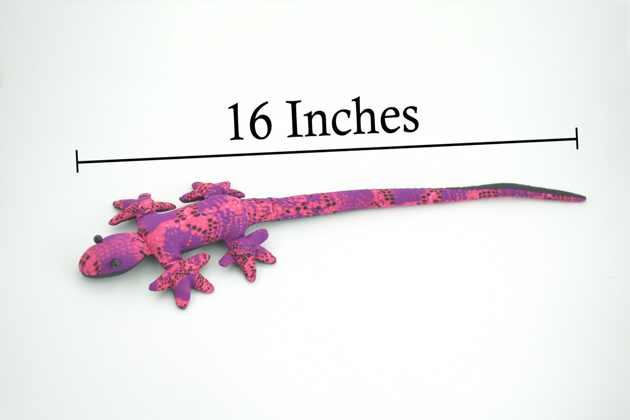 Lizard, Reptiles, Purple, Hand Made In Thailand, Sand Creatures, Paper Weight, Bean Bag, Cornhole, Game, Toy, Kids, Educational, 16  Inches. 