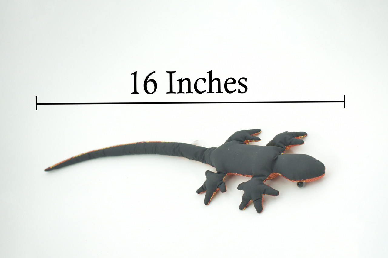 Lizard, Reptiles, Red, Hand Made, Thailand Sand Creatures, Toy, Paper Weight, Bean Bag, Cornhole, Game, Kids, Educational, Gift,        16"    TH41 BB305