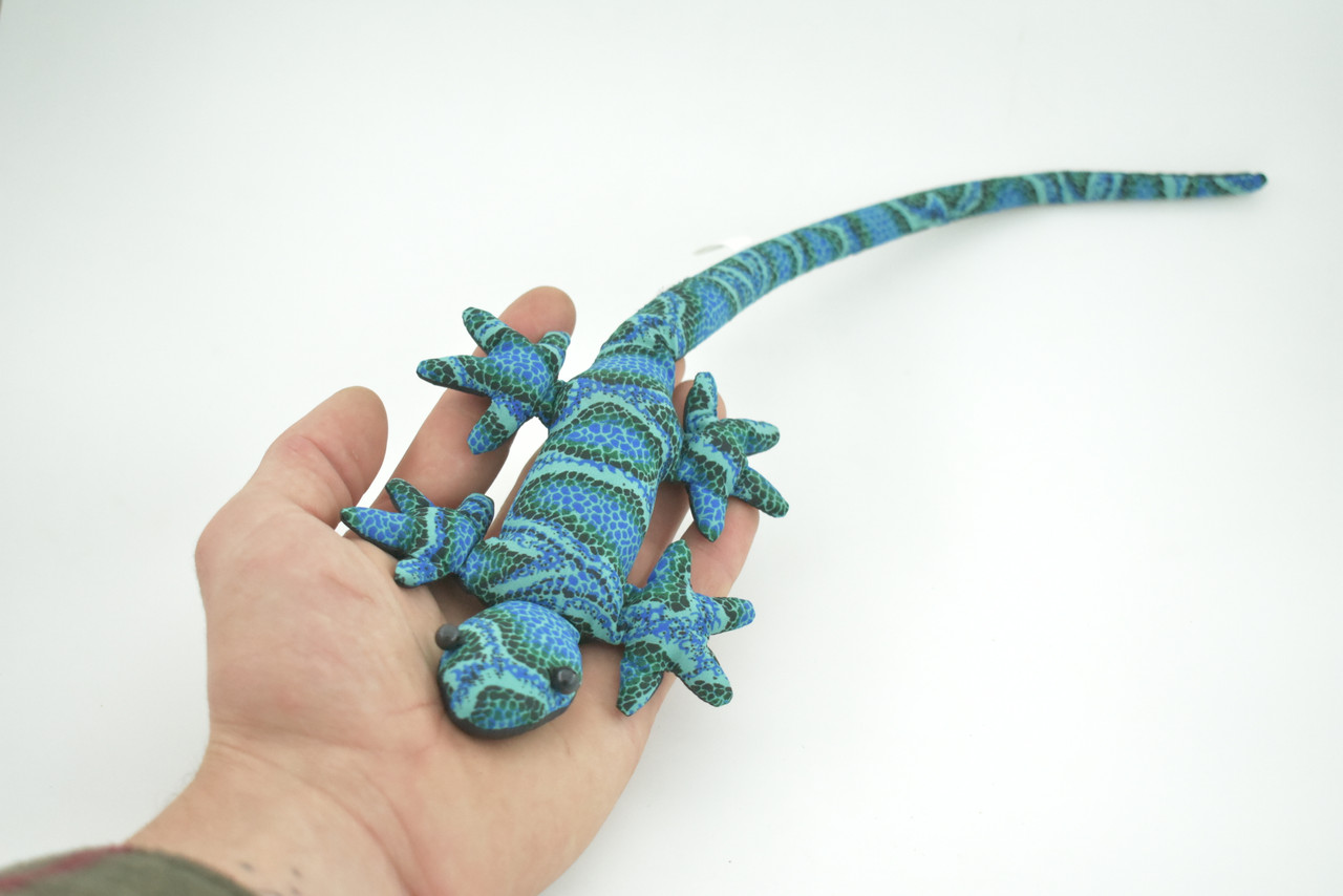 Lizard, Reptiles, Blue, Hand Made, Thailand Sand Creatures, Toy, Paper Weight, Bean Bag, Cornhole, Game, Kids, Educational, Gift,        16"    TH42 BB305