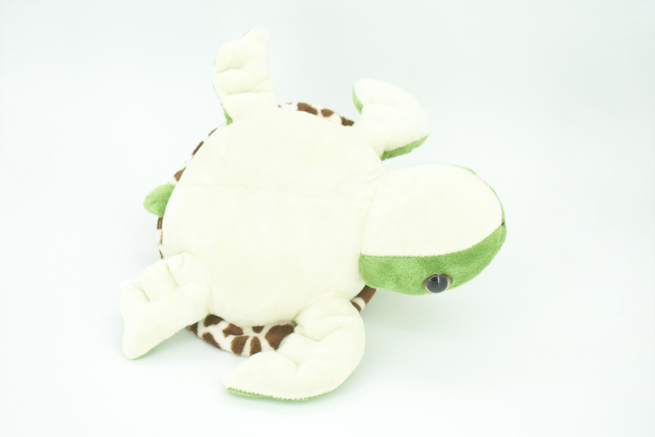 Sea Turtle with Baby, Plush Animal, Soft, Stuffed, Toy, Educational, Realistic Turtle Design, Educational, Figure, Lifelike, Replica, Gift,       10"    PK01 B497