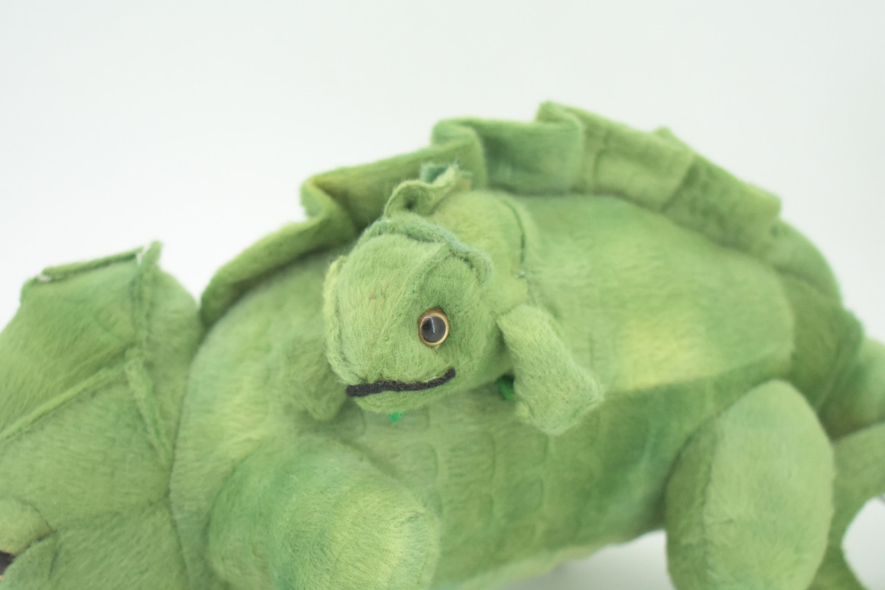Iguana with Baby, Plush Animal, Soft, Stuffed, Toy, Educational, Realistic Iguana Design, Figure, Lifelike, Replica, Gift,       14"    PK02 B498
