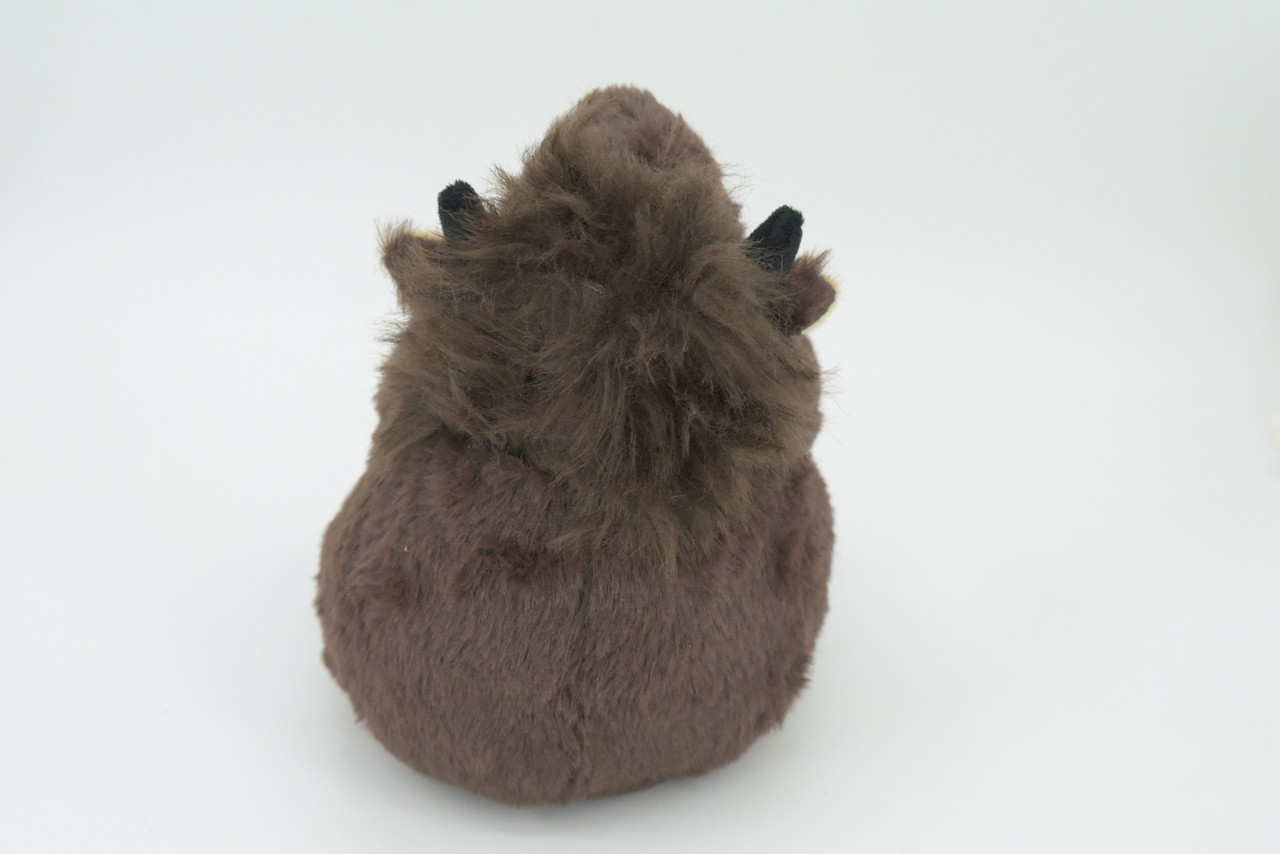Buffalo with Baby, Plush Animal, Soft, Stuffed, Toy, Educational, Realistic Bison Design, Figure, Lifelike, Replica, Gift,        8"     PK04 B500