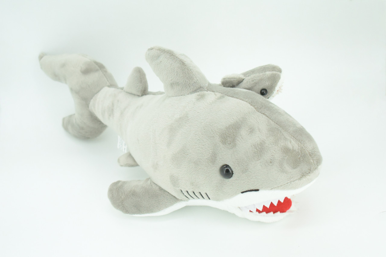 Shark with Baby, Plush Animal, Soft, Stuffed, Toy, Educational, Realistic Shark Design, Figure, Lifelike, Replica, Gift,       18"     PK05 B501