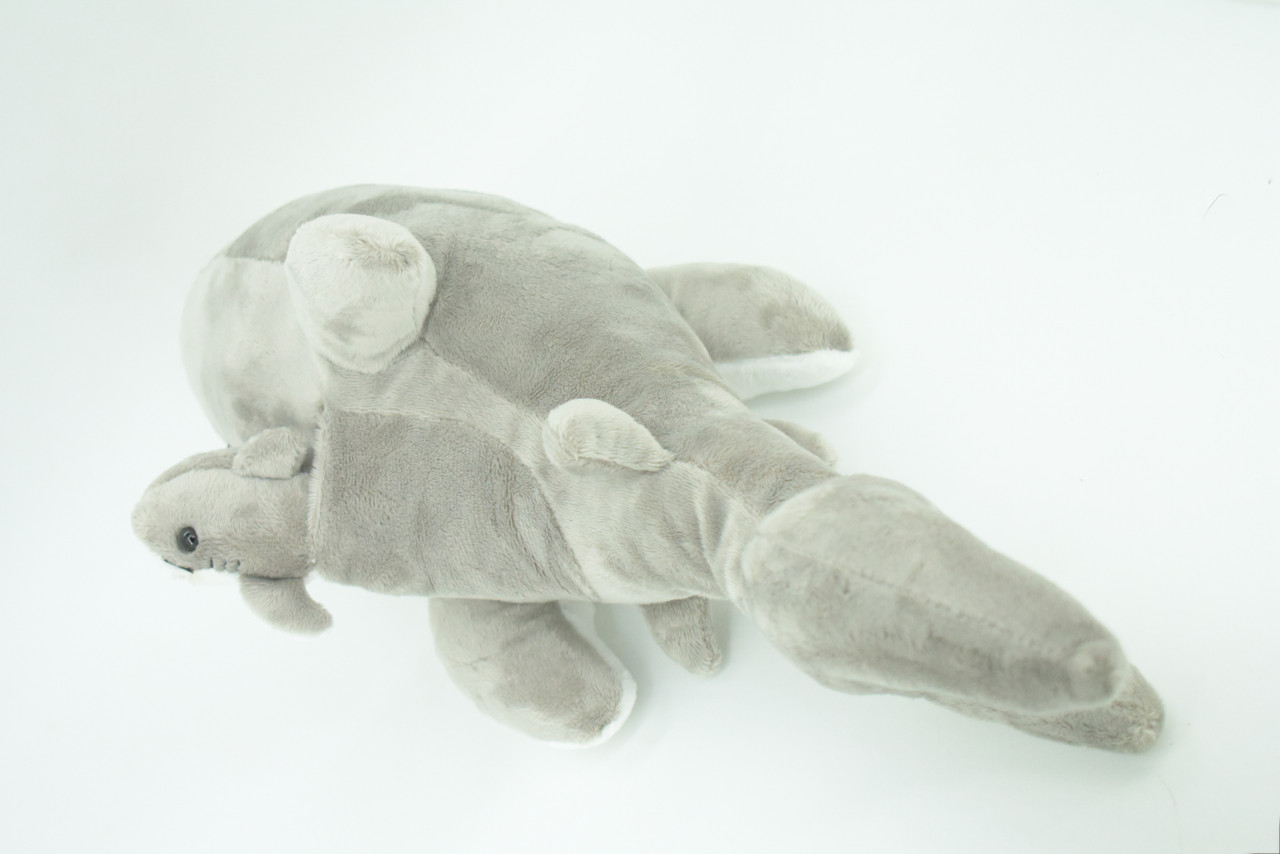 Shark with Baby, Plush Animal, Soft, Stuffed, Toy, Educational, Realistic Shark Design, Figure, Lifelike, Replica, Gift,       18"     PK05 B501