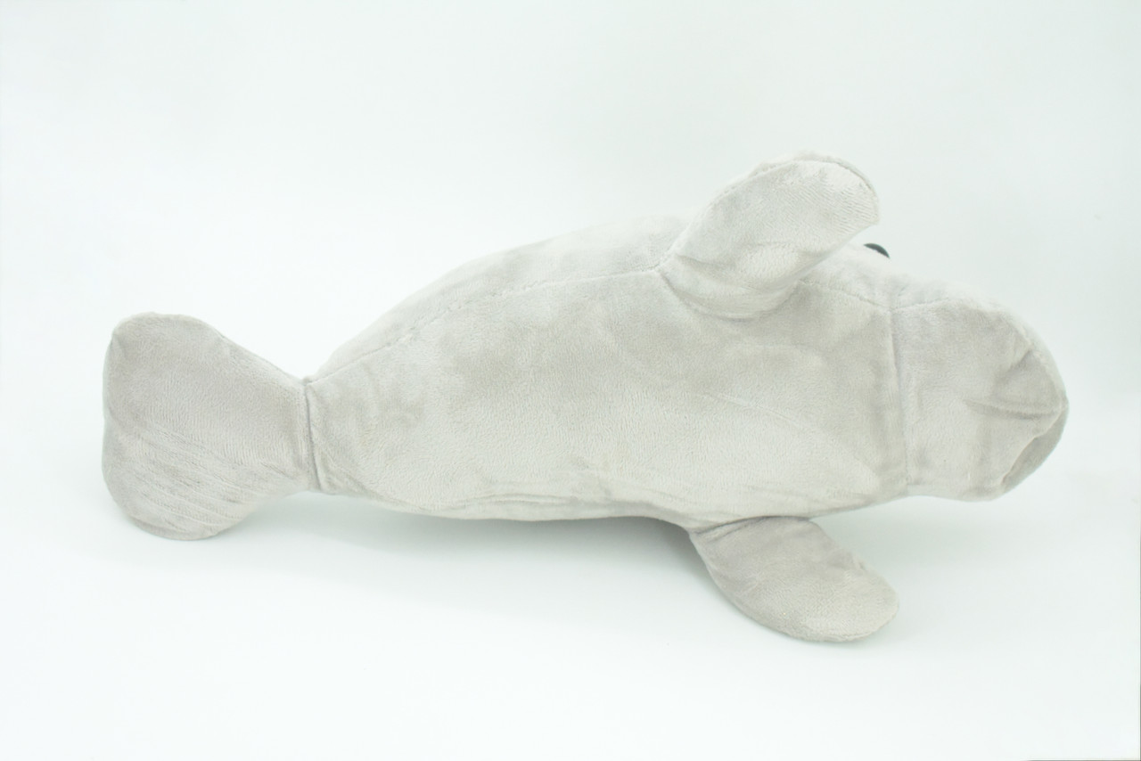 Manatee  with Baby, Plush Animal, Soft, Stuffed, Toy, Educational, Realistic Manatee Design, Figure, Lifelike, Replica, Gift,       16"     PK07 B503