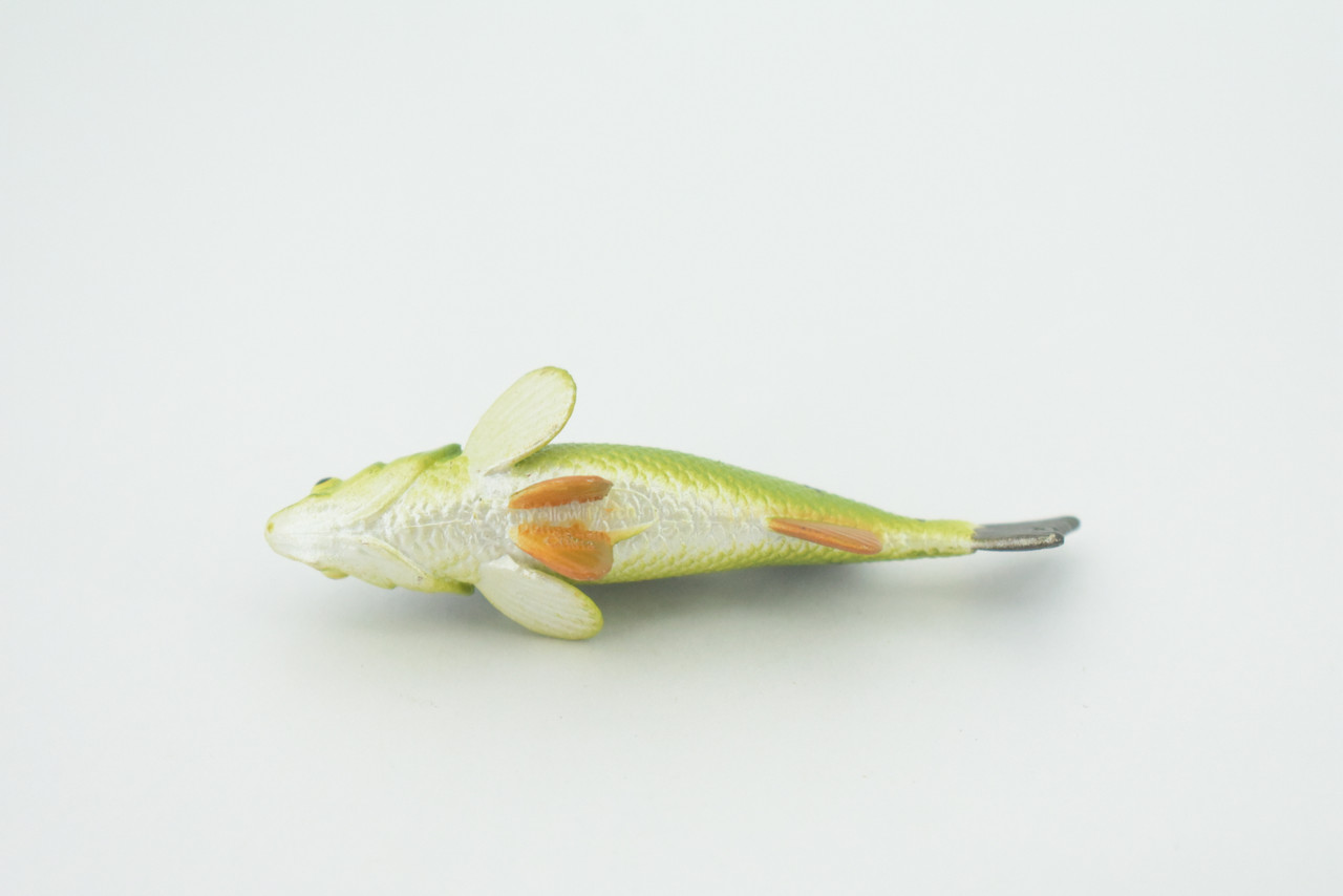 Yellow Perch, Hand Painted, Educational, Rubber Fish, Realistic Figure, Lifelike Model, Figurine, Replica, Gift,      2 3/4"    SF14 B31   