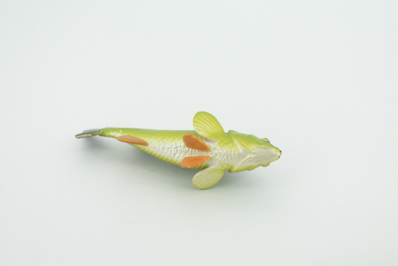 Yellow Perch, Hand Painted, Educational, Rubber Fish, Realistic Figure, Lifelike Model, Figurine, Replica, Gift,      2 3/4"    SF14 B31   