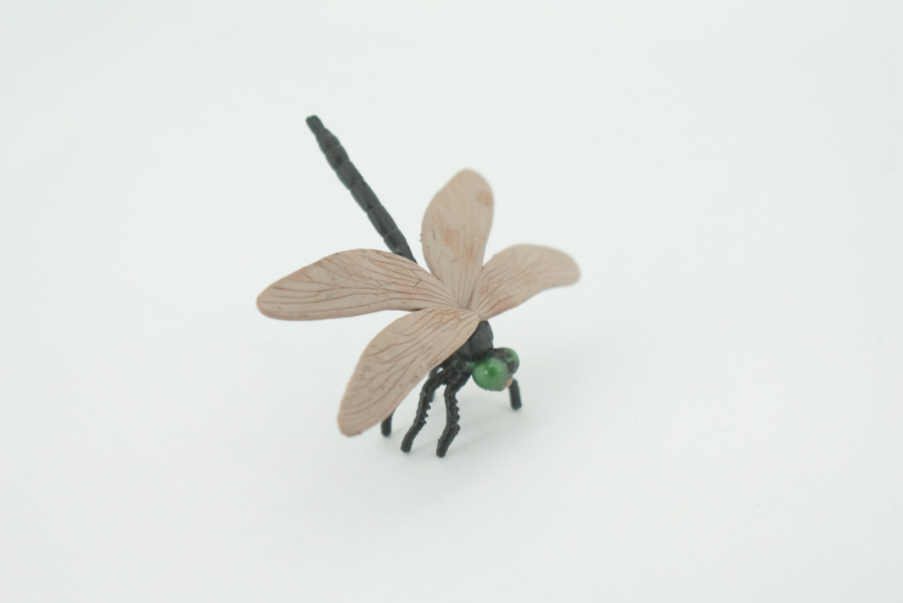 Dragonfly, Dragon Fly,  Hand Painted, Educational, Rubber Realistic Figure, Lifelike Model, Figurine, Replica, Gift,      2 1/4"    SF18 B31   