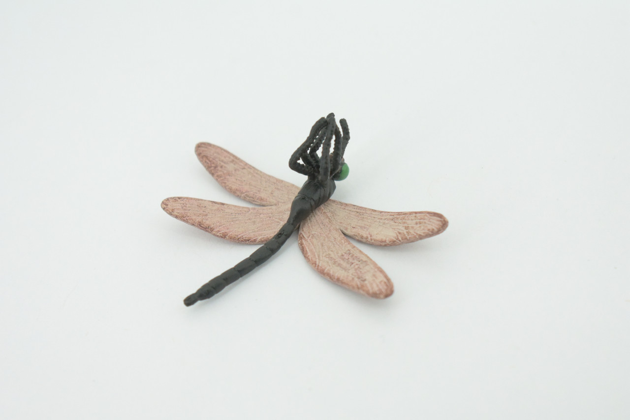 Dragonfly, Dragon Fly,  Hand Painted, Educational, Rubber Realistic Figure, Lifelike Model, Figurine, Replica, Gift,      2 1/4"    SF18 B31   