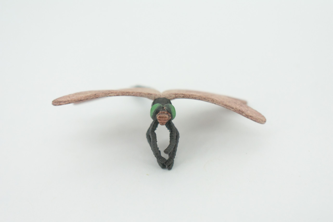 Dragonfly, Dragon Fly,  Hand Painted, Educational, Rubber Realistic Figure, Lifelike Model, Figurine, Replica, Gift,      2 1/4"    SF18 B31   