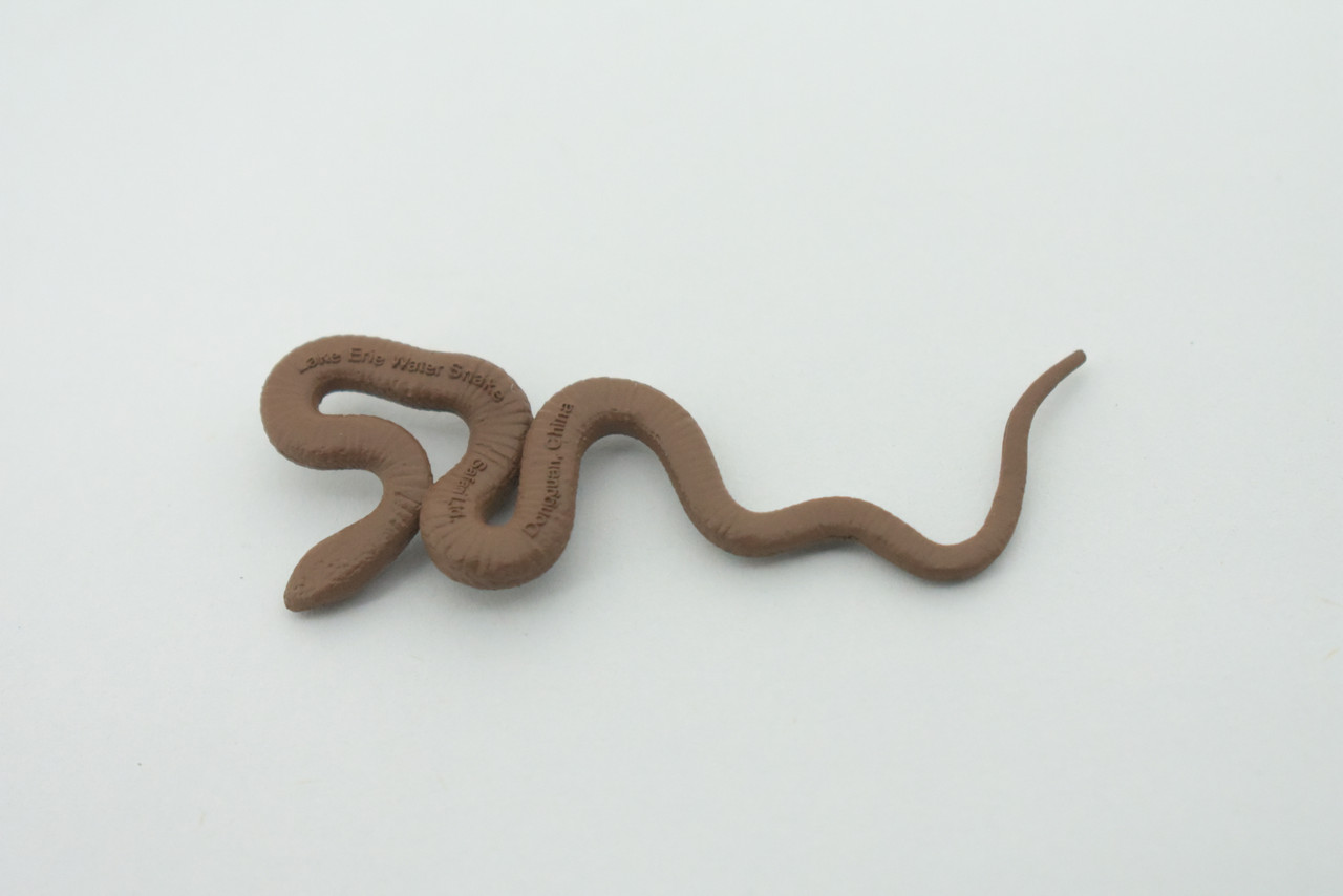 Water Snake, Hand Painted, Educational, Rubber Snake, Realistic Figure, Lifelike Model, Figurine, Replica, Gift,      2 1/2"    SF19 B31   