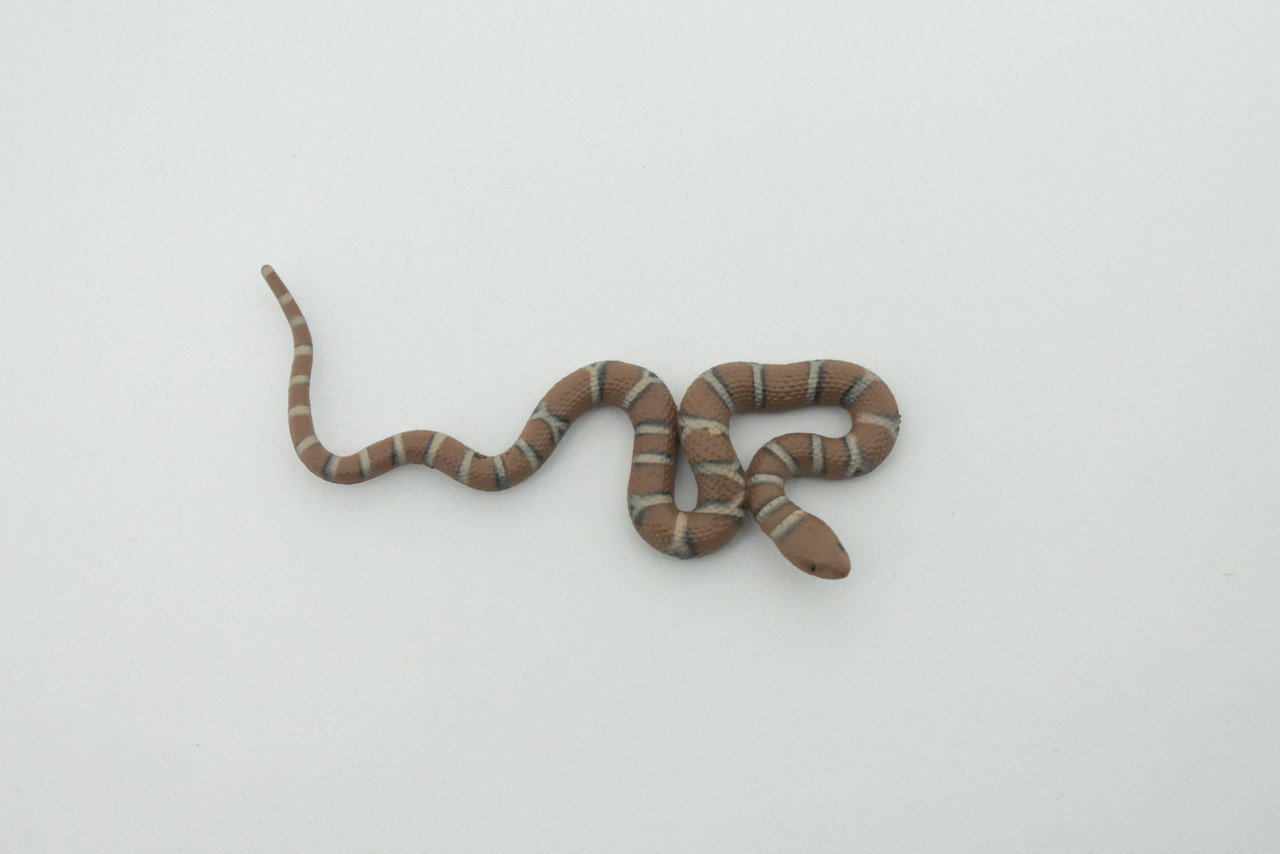 Water Snake, Hand Painted, Educational, Rubber Snake, Realistic Figure, Lifelike Model, Figurine, Replica, Gift,      2 1/2"    SF19 B31   