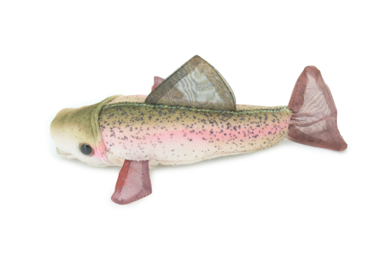 Rainbow Trout Finger Puppet, Very Nice Plush Trout, Stuffed Fish, Educational, Realistic, Lifelike Model, Gift,   7"   FM11 B235