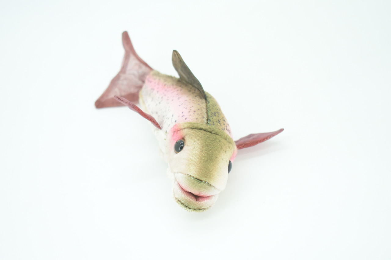 Rainbow Trout Finger Puppet, Very Nice Plush Trout, Stuffed Fish, Educational, Realistic, Lifelike Model, Gift,   7"   FM11 B235