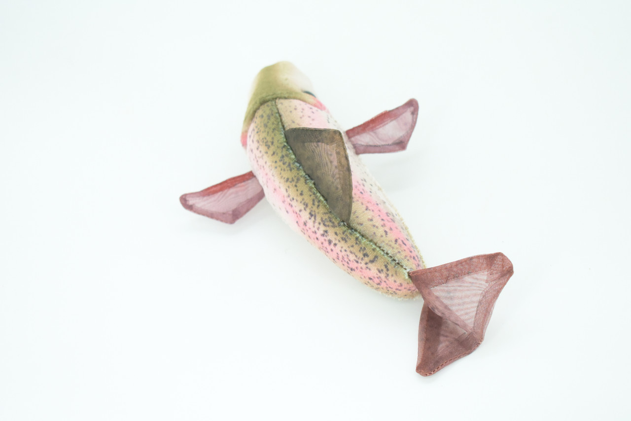 Rainbow Trout Finger Puppet, Very Nice Plush Trout, Stuffed Fish, Educational, Realistic, Lifelike Model, Gift,   7"   FM11 B235